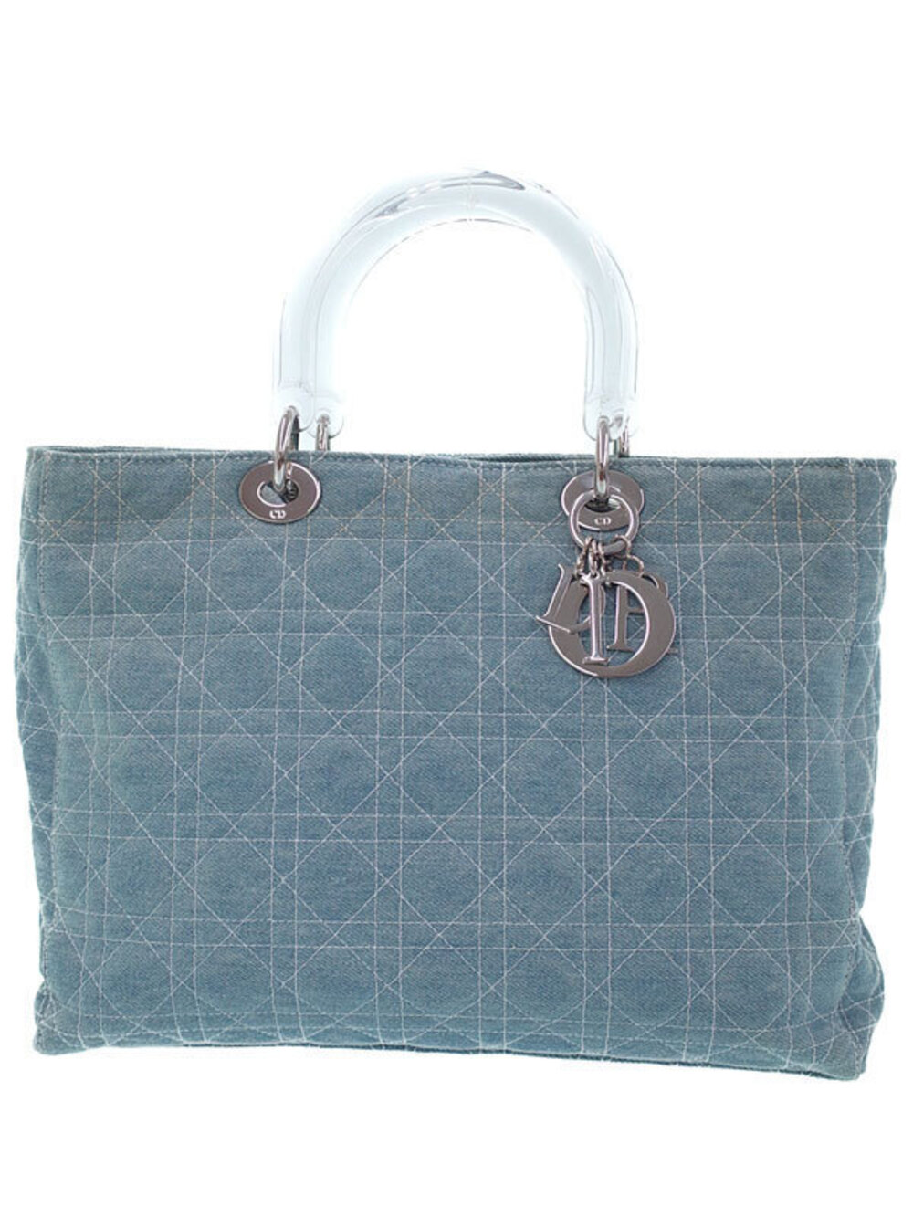 Christian Dior Cannage Denim Tote Bag